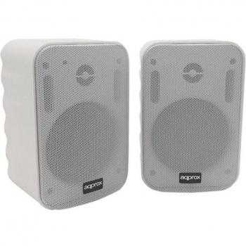 Approx APPSPK15X2 Altavoces Autoamplificados 30W 2.0 Blancos con Rejilla Metálica, Conectores 2x RCA y 1x Line-In, Incluye So