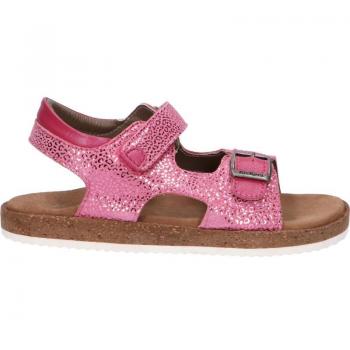 Sandalias de Punta Descubierta para Mujer y Niña KICKERS Funkyo Rosa Leopardo 694913-30