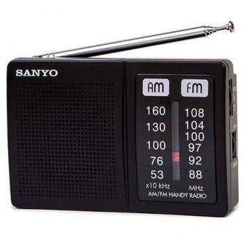 Radio portátil con altavoz AM/FM negra Sanyo KS108