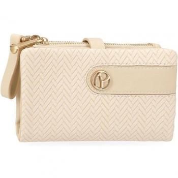 Cartera con monedero extraíble Pepe Jeans Sprig Beige