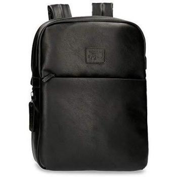 Mochila Portaordenador Pepe Jeans Vegan, Negra, 30x40x9 cm