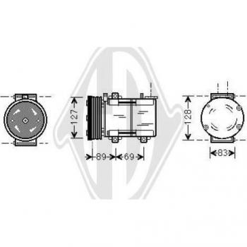 Compresor de aire acondicionado DIEDERICHS DCK1255