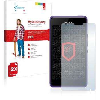 2x Vikuiti MySafeDisplay protector de pantalla CV8 de 3M para Sony Xperia E1 D2004 / D2005