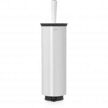 Brabantia Porta escobillas para WC, Acero Inoxidable, Blanco Puro, Normal