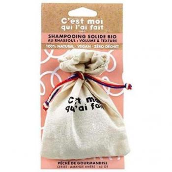 Organic Rhassoul Solid Shampoo with Cherry - 65g