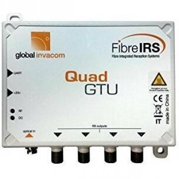 Unidad de Terminación Satelital Global Invacom MKIII QUAD - Convertidor Óptico a RF para 4 Receptores
