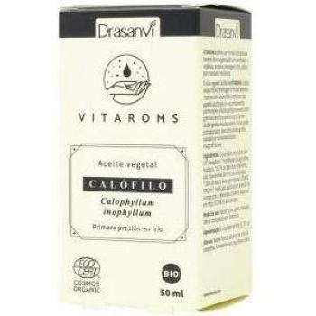 Drasanvi Vitaroms Aceite Vegetal de Calófilo Bio (Primera Presión en Frío) Ecocert, 50 ml