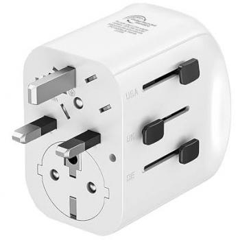 Adaptador Universal de Viaje Muvit for Change 2 USB-A + USB-C 15W