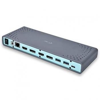 i-tec USB 3.0/USB-C 5K Universal Dual Docking Station 2X 4K 60Hz Video 2X HDMI 1x Ethernet 6X USB 3.0 Windows Mac OS Linux Android Compatible con Thunderbolt 3