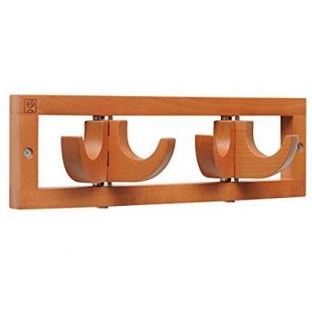 Foppapedretti Flat 2 Perchero de Pared con Ganchos, Madera, Nogal