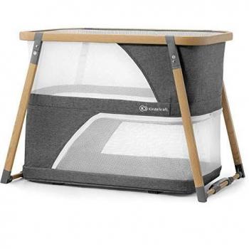 Kinderkraft Cuna de Viaje Plegable SOFI, 4 en 1, Colecho, Función Balanceo, Gris