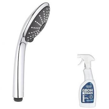 Rociador de Ducha GROHE Vitalio Joy 110 con Masaje de 3 Chorros + Limpiador GrohClean