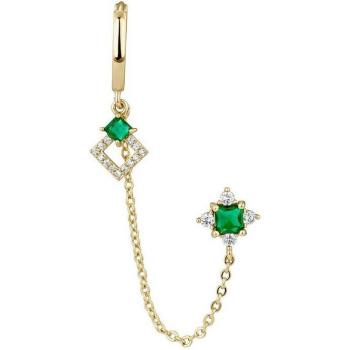 Ear Candy - Piercing múltiple Maday de plata bañada en oro amarillo 18k
