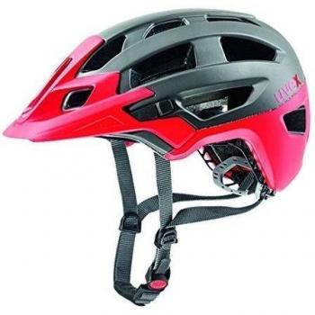 Uvex Finale - Casco de ciclismo unisex, color plata oscuro / rojo mate, talla 52-57