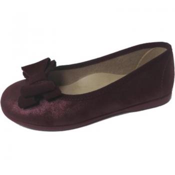 Merceditas y Bailarinas Batilas modelo 118/075/81 para niña en color burdeos