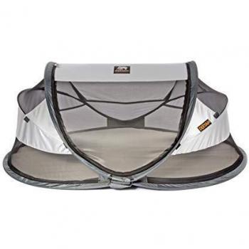 Deryan Luxe - Cama de viaje para bebé, color plateado