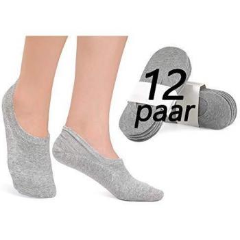 YouShow - Calcetines para hombre y mujer, 12 pares, invisibles, unisex 12 grises. 47-50