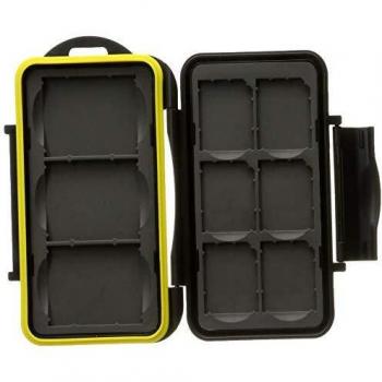JJC MC SD6CF3 Rugged Waterproof Multi Card Case for CF and SD Cards