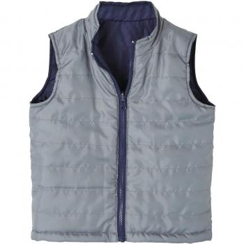 VERTBAUDET Parka niño 4 en 1 con Forro Polar Azul Oscuro Liso 7-8 Anos, 126CM
