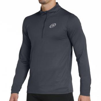 Camiseta M/larga Bullpadel Beid Negro Ropa de Pádel Hombre
