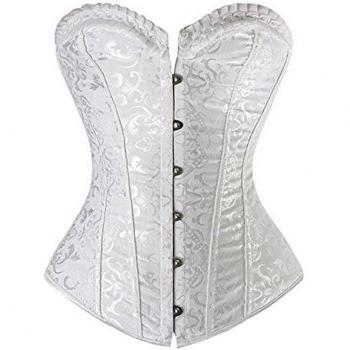 Corsé Stay 2615, estilo gótico antiguo Blanco blanco Cintura:34-35
