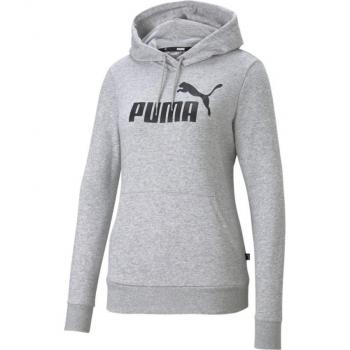 Sudadera con Capucha Puma Essentials Logo para Mujer Color Gris Talla M