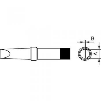 Soldering tip Flat form 4.6 mm