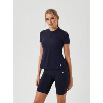 Björn Borg Women's Navy Ace Zip Polo Shirt