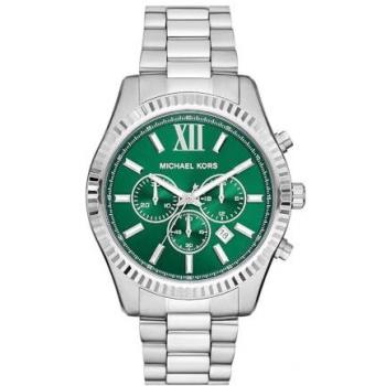 Reloj de Hombre Michael Kors MK9152 cronógrafo de acero inoxidable con esfera negra, correa de acero, resistencia al agua hasta 100 metros, función cronómetro y fecha