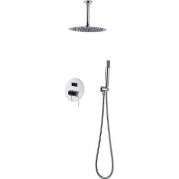 Conjunto de ducha empotrado monomando Top cromado Imex