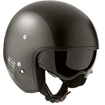 AGV Casco de motorista, color Gris / Negro Mate, talla L