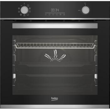 Horno Multifunción Beko BBIM13300XPSE Pirolítico Aeroperfect 72L A+ Negro Inox con Rail Telescópico y Display LED