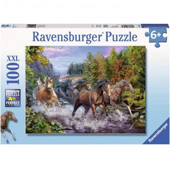 Ravensburger Rushing River Horses 100-Piece Extra Large Children's Puzzle