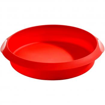 Molde de Repostería Redondo Lékué en Silicona, 20 cm, Color Rojo