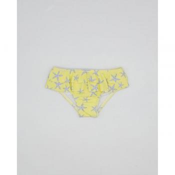 Culetín lycra estrellas amarillas dos volantes