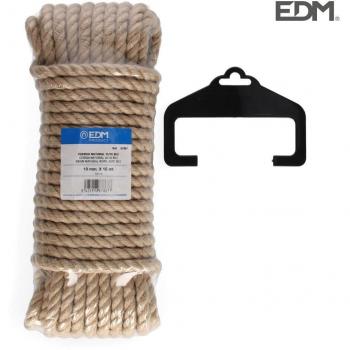 Madeja 15m cuerda natural yute bio. 3 cabos. calibre 10mm EDM
