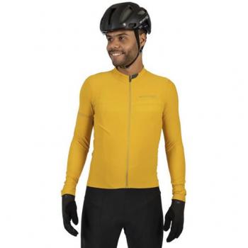 Maillot Endura Pro SL II Manga Larga Amarillo Mostaza - M