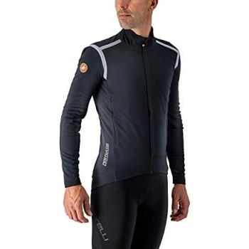 castelli Men's Perfetto ROS Long Sleeve Sports Jacket, Light Black, M