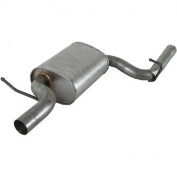 Silenciador central e intermedio 4MAX 0219-01-30104 y 0219-01-30104P, compatible con modelos específicos, fabricado en acero inoxidable, diseñado para reducir el ruido del escape, fácil instalación
