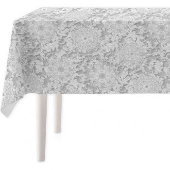 Mantel resinado Bohemia gris antimanchas para mesa de comedor
