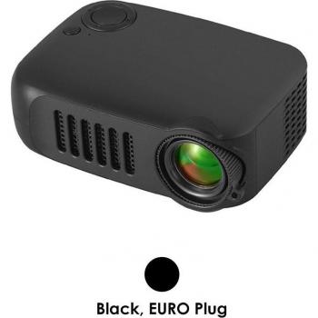 Mini proyector portátil A2000 con pantalla plegable, 320x240p, compatible con Micro SD y HDMI de 1080P, incluye pantalla de 100/120 pulgadas