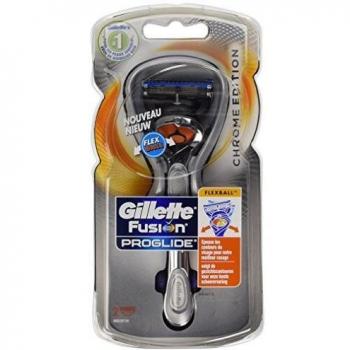 Gillette Fusion Proglide Chrome - Maquinilla de afeitar para hombre, con cabezal de recambio