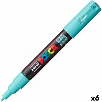 Marcador POSCA PC-1M Verde/Azul - Set de 6 Unidades