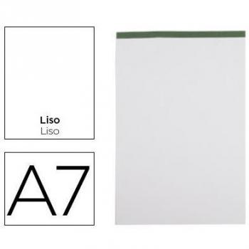 Bloc de notas Liderpapel liso A7 80 hojas 60 g/m2 perforado sin tapa