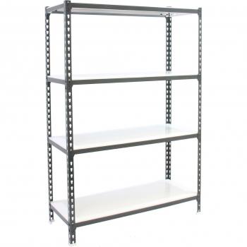 Estantería SIMONCLICK MEGAPLUS 4 Baldas 120x150x30 cm - Antracita/Blanco