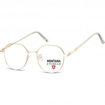 Montana Eyewear MM586 Armazones para Hombre Dorados con lentes recetadas de 50 mm