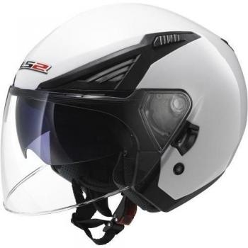 LS2 305861002XL OF586 CascoBishop Solid, Color Blanco, Tamaño XL