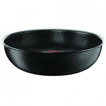Tefal Ingenio Expertise - Wok de Aluminio de 26 cm para mango Extraíble, Antiadherente con extra de Titanio, Aptas para todo tipo de Cocinas Incluido Inducción