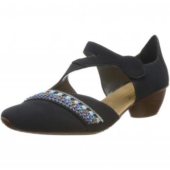 Rieker Women's 43785-14 Closed-Toe Pumps, Blue