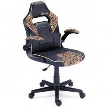 Silla Gaming Sport Leopard con diseño de leopardo y ajuste de altura, ideal para largas sesiones de juego